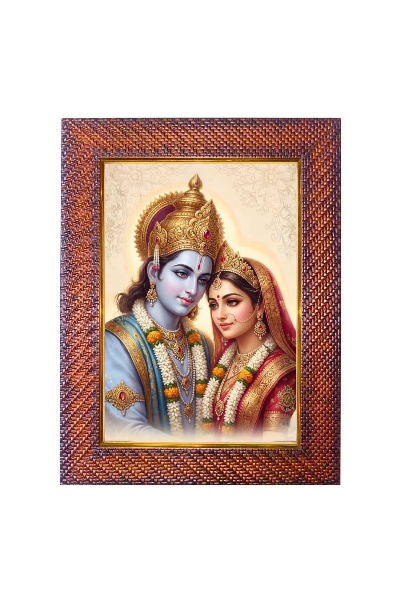 Lord Shiva Photo Frame 19X23 Inch Religious Wall & Table Decor Frame | Lord Shiva Spiritual Photo Frame For Home, Temple & Office | Decorative Hindu God & Goddess Frame (Pack Of 1) (F17993)