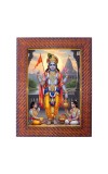 Mata Saraswati Photo Frame 13X17 Inch Religious Wall & Table Decor Frame | Mata Saraswati Spiritual Photo Frame For Home, Temple & Office (F18008X13X17)