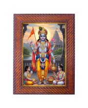 Mata Saraswati Photo Frame 13X17 Inch Religious Wall & Table Decor Frame | Mata Saraswati Spiritual Photo Frame For Home, Temple & Office (F18008X13X17)