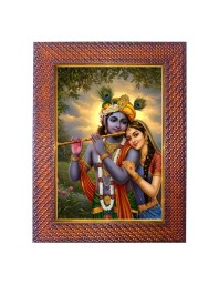 Lord Ganesha Photo Frame 15X19 Inch Religious Wall & Table Decor Frame | Lord Ganesha Spiritual Photo Frame For Home, Temple & Office | Decorative Hindu God & Goddess Frame (Pack Of 1) (F18058)