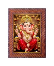 Lord Krishna Photo Frame 19X23 Inch Religious Wall & Table Decor Frame | Lord Krishna Spiritual Photo Frame For Home, Temple & Office | Decorative Hindu God & Goddess Frame (Pack Of 1) (F18030)