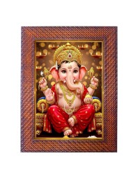 Lord Krishna Photo Frame 15X19 Inch Religious Wall & Table Decor Frame | Lord Krishna Spiritual Photo Frame For Home, Temple & Office | Decorative Hindu God & Goddess Frame (Pack Of 1) (F18010)