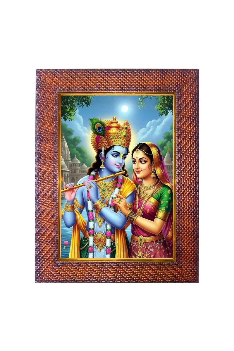 Lord Shiva Photo Frame Religious Wall & Table Decor Frame | Lord Shiva Spiritual Photo Frame For Home, Temple & Office | Decorative Hindu God & Goddess Frame (Pack Of 1) (F17997)