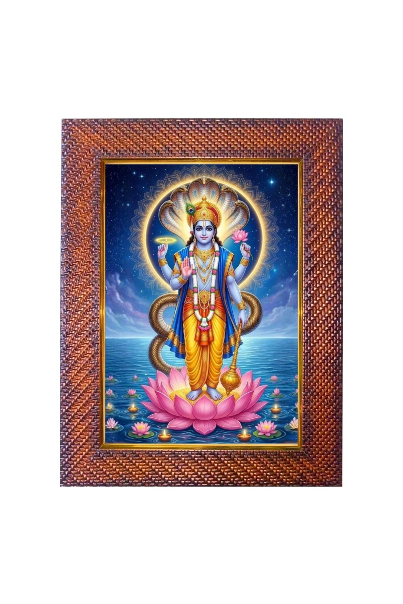 Lord Shiva Photo Frame Religious Wall & Table Decor Frame | Lord Shiva Spiritual Photo Frame For Home, Temple & Office | Decorative Hindu God & Goddess Frame (Pack Of 1) (F17971)