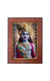 Lord Vishnu Photo Frame Religious Wall & Table Decor Frame | Lord Vishnu Spiritual Photo Frame For Home, Temple & Office | Decorative Hindu God & Goddess Frame (Pack Of 1) (F18016)