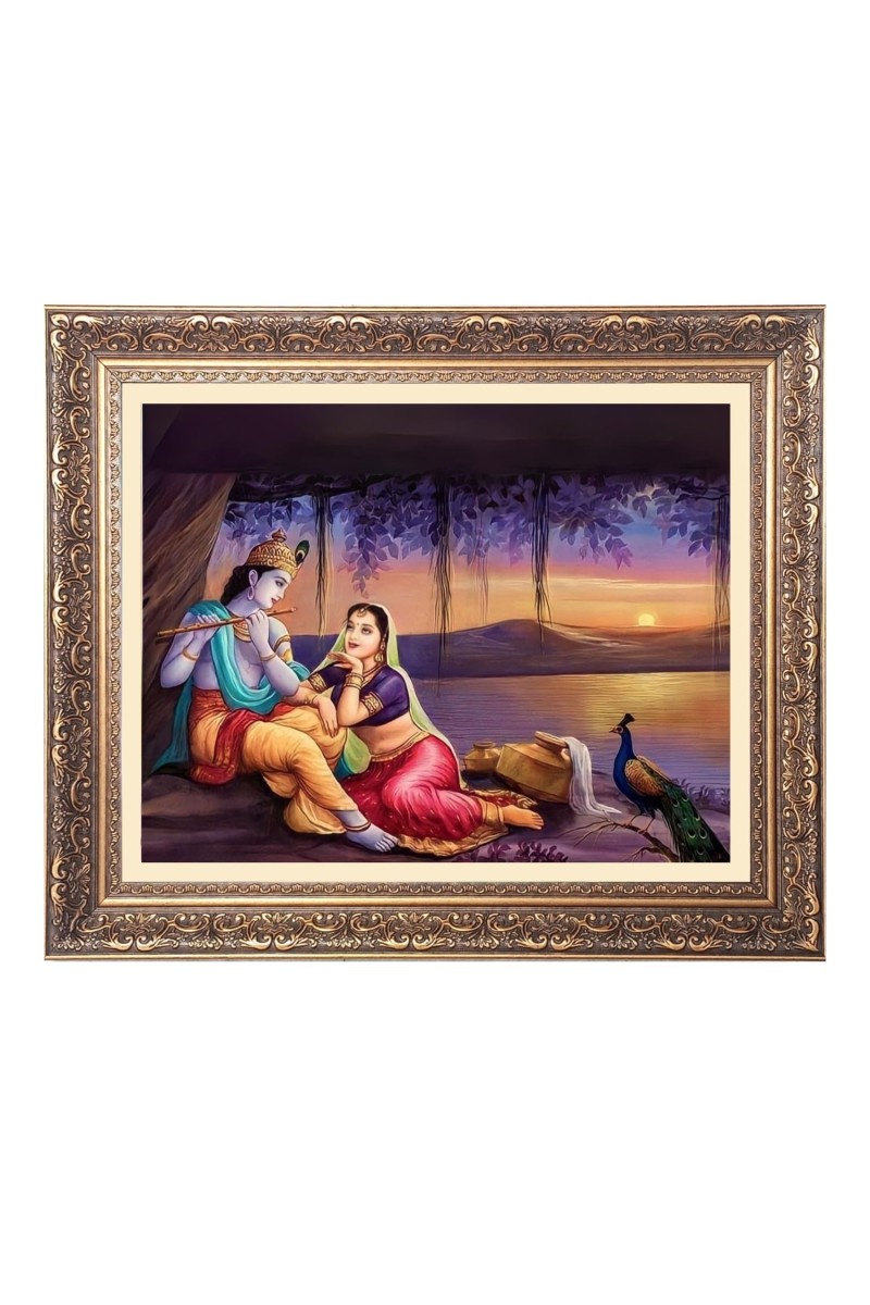 Radha krishna Big Photo Frame - 26x30 Inches for Home,Temple & Office Decoration