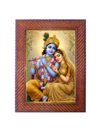 Lord Ganesha Photo Frame 17X21 Inch Religious Wall & Table Decor Frame | Lord Ganesha Spiritual Photo Frame For Home, Temple & Office | Decorative Hindu God & Goddess Frame (Pack Of 1) (F18011)