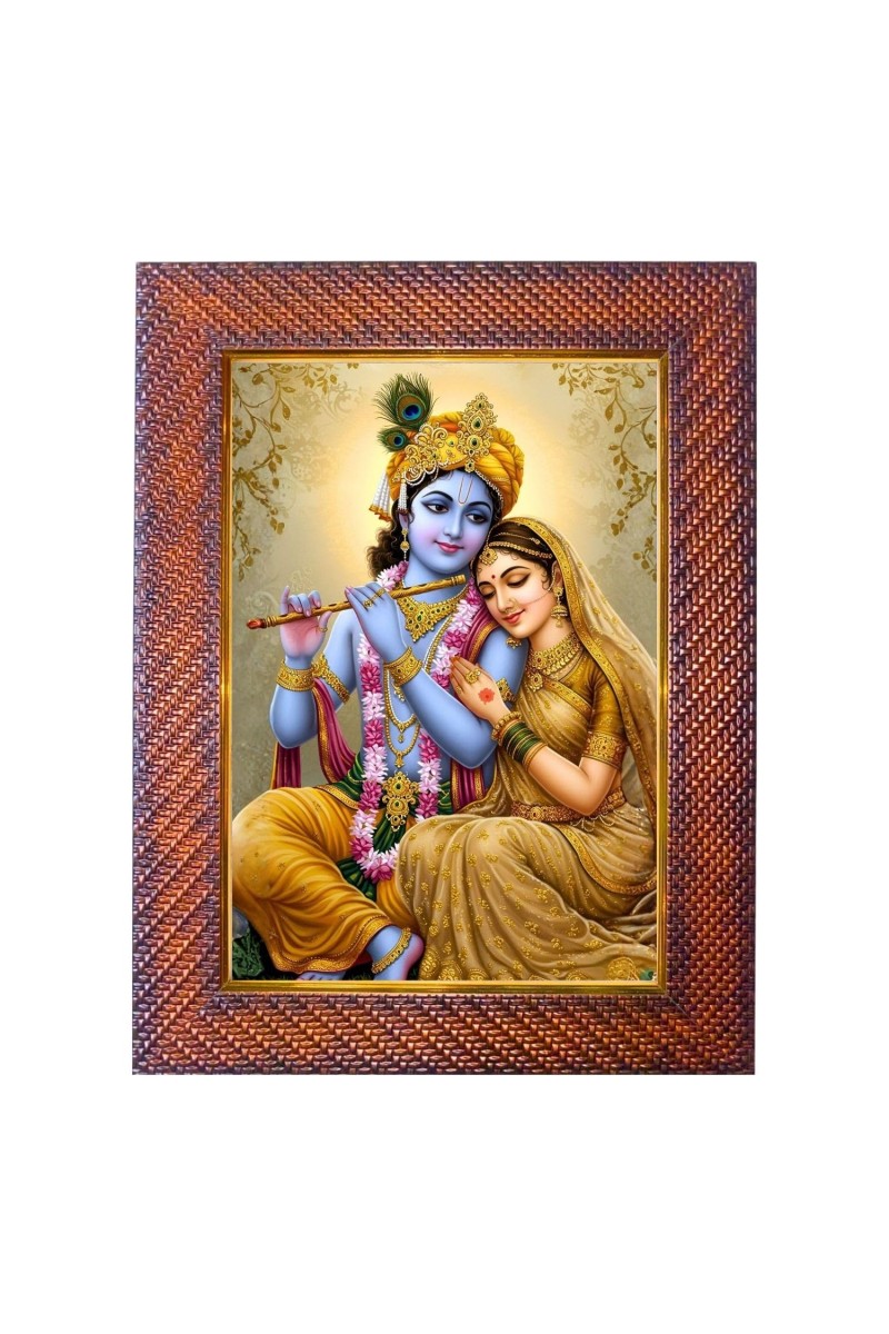 Lord Ganesha Photo Frame 13X17 Inch Religious Wall & Table Decor Frame | Lord Ganesha Spiritual Photo Frame For Home, Temple & Office | Decorative Hindu God & Goddess Frame (Pack Of 1) (F18011)