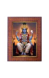 Lord Vishnu Photo Frame 21X25 Inch Religious Wall & Table Decor Frame | Lord Vishnu Spiritual Photo Frame For Home, Temple & Office | Decorative Hindu God & Goddess Frame (Pack Of 1) (F17996)
