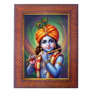 Lord Krishna Photo Frame 21X25 Inch Religious Wall & Table Decor Frame | Lord Krishna Spiritual Photo Frame For Home, Temple & Office | Decorative Hindu God & Goddess Frame (Pack Of 1) (F18043) Lord Krishna Photo Frame 21X25 Inch Religious Wall & Table Decor Frame | Lord Krishna Spiritual Photo Frame For Home, Temple & Office | Decorative Hindu God & Goddess Frame (Pack Of 1) (F18043)