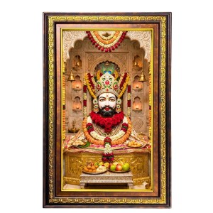 KhatuShyam Digital Golden Balck Color Photo Frame | Hindu Religious Wall Decor | 10x16 Inches - Inspirational Wall Art For Office, Home Decor - Ideal Spiritual Gift (F16679) KhatuShyam Digital Golden Balck Color Photo Frame | Hindu Religious Wall Decor | 10x16 Inches - Inspirational Wall Art For Office, Home Decor - Ideal Spiritual Gift (F16679)