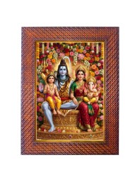 Lord Shiva Photo Frame 21X25 Inch Religious Wall & Table Decor Frame | Lord Shiva Spiritual Photo Frame For Home, Temple & Office | Decorative Hindu God & Goddess Frame (Pack Of 1) (F18044)