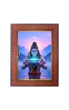 Lord Shiva Photo Frame 21X25 Inch Religious Wall & Table Decor Frame | Lord Shiva Spiritual Photo Frame For Home, Temple & Office | Decorative Hindu God & Goddess Frame (Pack Of 1) (F17978)