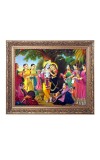 Gopis,Rasa Lila Big Photo Frame - 18x22 Inches for Home,Temple & Office Decoration