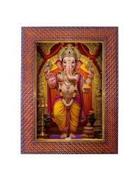Lord Krishna Photo Frame 13X17 Inch Religious Wall & Table Decor Frame | Lord Krishna Spiritual Photo Frame For Home, Temple & Office | Decorative Hindu God & Goddess Frame (Pack Of 1) (F18040)