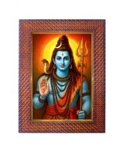 Lord Krishna Photo Frame 19X23 Inch Religious Wall & Table Decor Frame | Lord Krishna Spiritual Photo Frame For Home, Temple & Office | Decorative Hindu God & Goddess Frame (Pack Of 1) (F18051)