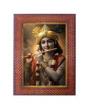 Mata Saraswati Photo Frame 13X17 Inch Religious Wall & Table Decor Frame | Mata Saraswati Spiritual Photo Frame For Home, Temple & Office (F18048X13X17)