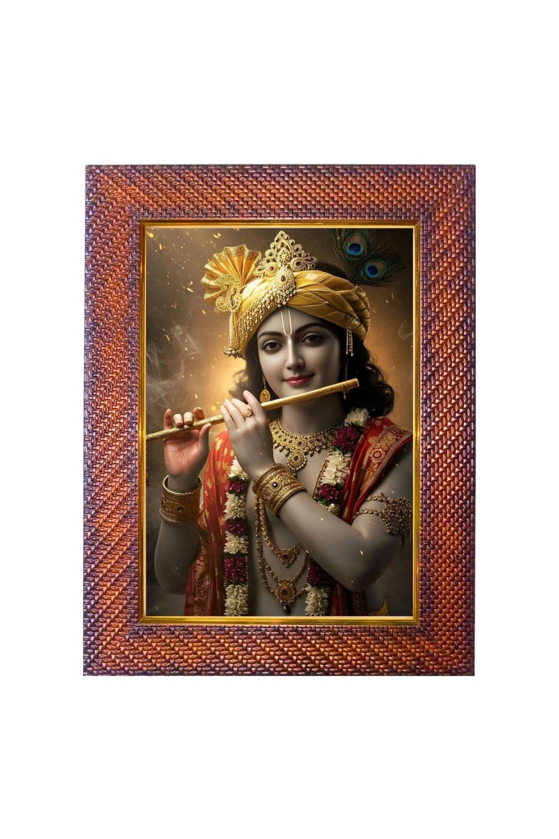 Mata Saraswati Photo Frame 13X17 Inch Religious Wall & Table Decor Frame | Mata Saraswati Spiritual Photo Frame For Home, Temple & Office (F18048X13X17)
