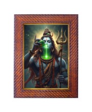Lord Krishna Photo Frame 21X25 Inch Religious Wall & Table Decor Frame | Lord Krishna Spiritual Photo Frame For Home, Temple & Office | Decorative Hindu God & Goddess Frame (Pack Of 1) (F17979)