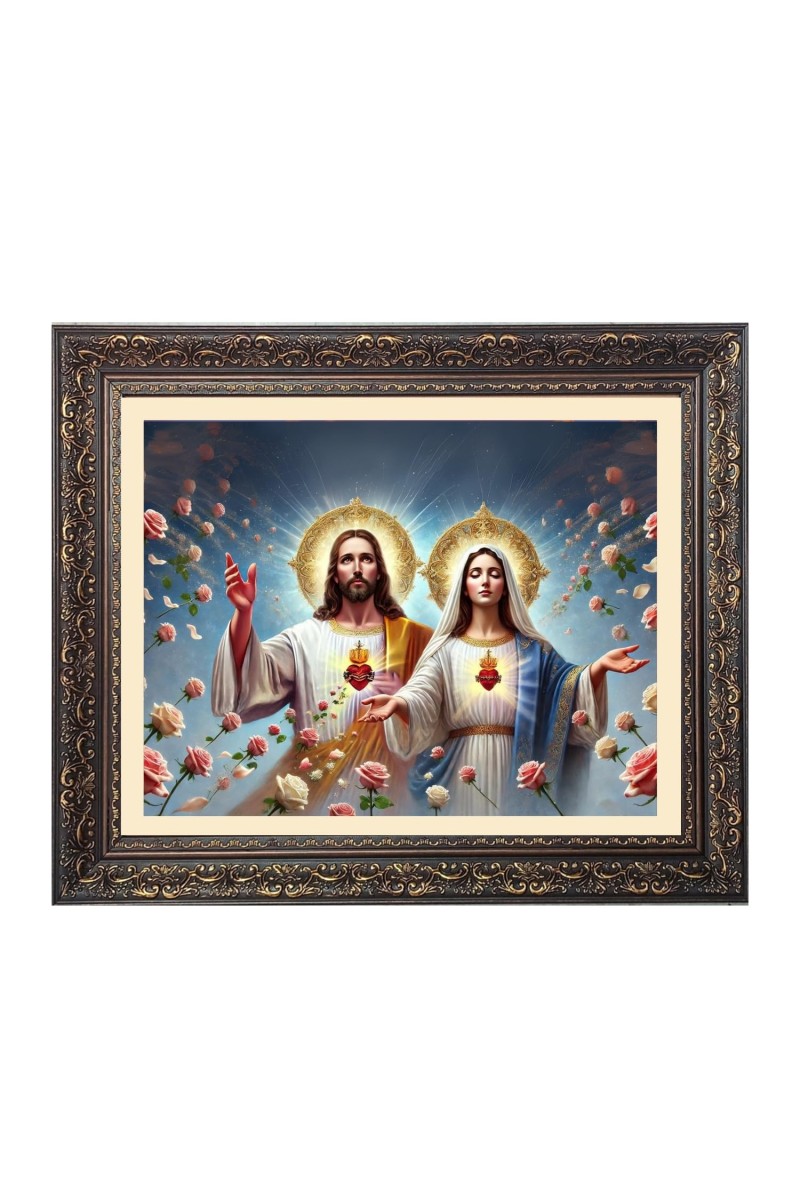 Jesus and mary Big Photo Frame - 18x22 Inches for Home,Temple & Office Decoration