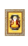 Guru Nanak Dev Ji Spiritual Guru Digital Photo In Designer Frame, Size 8x12 Inch | Hindu Religious Picture For Home Temple, Office & Gift | Wall Art & Pooja Decor (F10408)