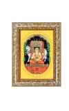 Sri Raghavendra Swami Spiritual Guru Digital Photo In Designer Frame, Size 8x12 Inch | Hindu Religious Picture For Home Temple, Office & Gift | Wall Art & Pooja Decor (F10403)