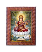 Lord Vishnu Photo Frame 19X23 Inch Religious Wall & Table Decor Frame | Lord Vishnu Spiritual Photo Frame For Home, Temple & Office | Decorative Hindu God & Goddess Frame (Pack Of 1) (F18059)