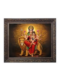 Goddess durga Big Photo Frame - 26x30 Inches for Home,Temple & Office Decoration