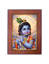 Lord Hanuman Photo Frame 21X25 Inch Religious Wall & Table Decor Frame | Lord Hanuman Spiritual Photo Frame For Home, Temple & Office | Decorative Hindu God & Goddess Frame (Pack Of 1) (F18061)