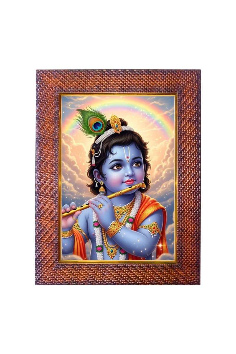Lord Hanuman Photo Frame Religious Wall & Table Decor Frame | Lord Hanuman Spiritual Photo Frame For Home, Temple & Office | Decorative Hindu God & Goddess Frame (Pack Of 1) (F18061)