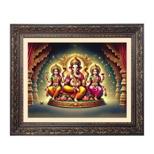 Lakhsmi and ganesha Big Photo Frame - 20x24 Inches for Home,Temple & Office Decoration Lakhsmi and ganesha Big Photo Frame - 20x24 Inches for Home,Temple & Office Decoration