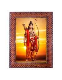 Lord Hanuman Photo Frame Religious Wall & Table Decor Frame | Lord Hanuman Spiritual Photo Frame For Home, Temple & Office | Decorative Hindu God & Goddess Frame (Pack Of 1) (F17991)
