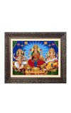 Srasati, lakhsmi, ganesh Big Photo Frame - 26x30 Inches for Home,Temple & Office Decoration