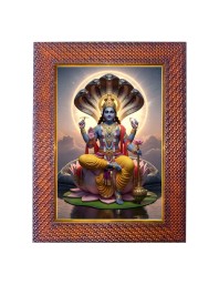 Lord Ganesha Photo Frame 13X17 Inch Religious Wall & Table Decor Frame | Lord Ganesha Spiritual Photo Frame For Home, Temple & Office | Decorative Hindu God & Goddess Frame (Pack Of 1) (F17995)