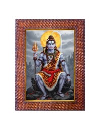 Lord Vishnu Photo Frame 21X25 Inch Religious Wall & Table Decor Frame | Lord Vishnu Spiritual Photo Frame For Home, Temple & Office | Decorative Hindu God & Goddess Frame (Pack Of 1) (F18005)