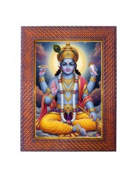 Lord Ganesha Photo Frame 21X25 Inch Religious Wall & Table Decor Frame | Lord Ganesha Spiritual Photo Frame For Home, Temple & Office | Decorative Hindu God & Goddess Frame (Pack Of 1) (F17982)