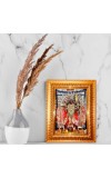 Goddess Bhavatarini Golden Designer Photo Frame | 10x14 Inch Religious Wall Hanging Frame For Home & Office Decoration | Hindu Deity Goddess Bhavatarini Spiritual Gift Item
