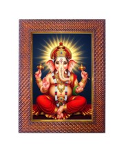 Lord Vishnu Photo Frame 19X23 Inch Religious Wall & Table Decor Frame | Lord Vishnu Spiritual Photo Frame For Home, Temple & Office | Decorative Hindu God & Goddess Frame (Pack Of 1) (F18022)