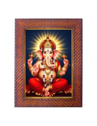 Lord Vishnu Photo Frame Religious Wall & Table Decor Frame | Lord Vishnu Spiritual Photo Frame For Home, Temple & Office | Decorative Hindu God & Goddess Frame (Pack Of 1) (F18022)