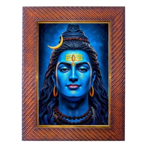 Mata Saraswati Photo Frame 21X25 Inch Religious Wall & Table Decor Frame | Mata Saraswati Spiritual Photo Frame For Home, Temple & Office (F18052X21X25)