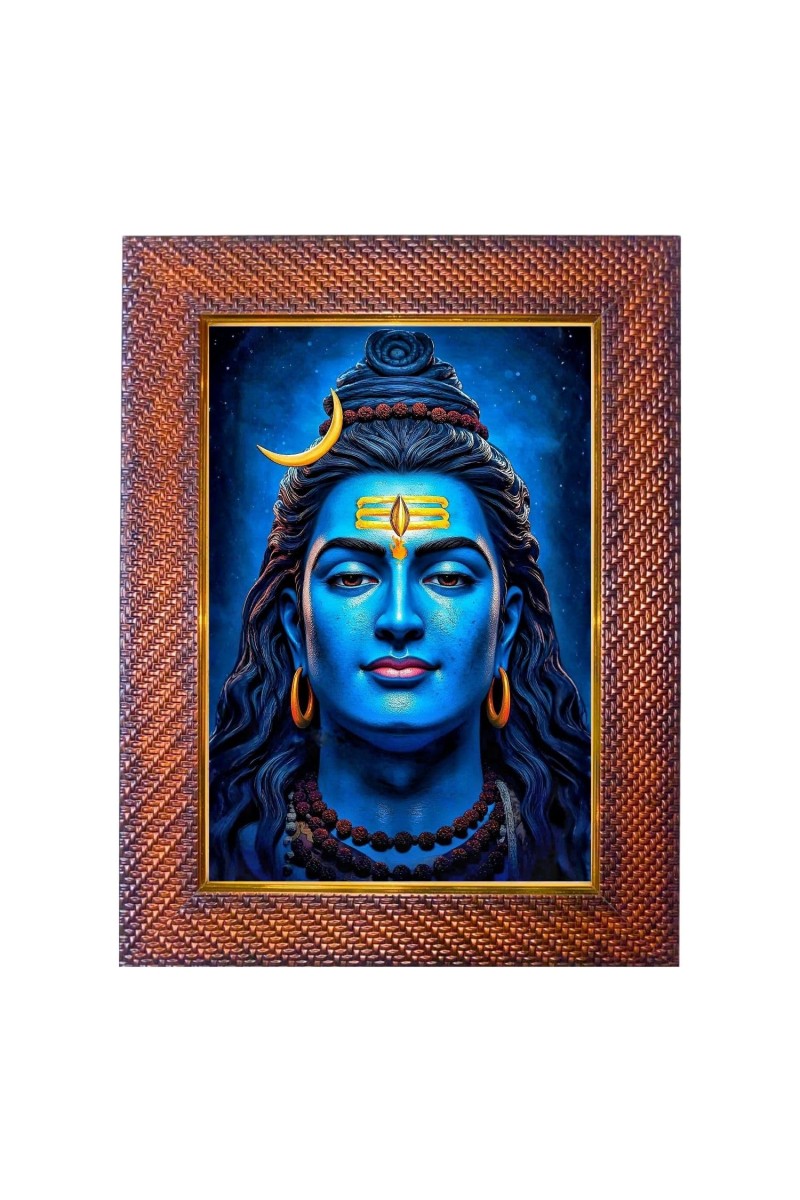 Mata Saraswati Photo Frame 21X25 Inch Religious Wall & Table Decor Frame | Mata Saraswati Spiritual Photo Frame For Home, Temple & Office (F18052X21X25)