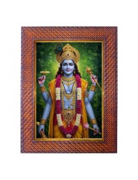 Lord Ganesha Photo Frame 19X23 Inch Religious Wall & Table Decor Frame | Lord Ganesha Spiritual Photo Frame For Home, Temple & Office | Decorative Hindu God & Goddess Frame (Pack Of 1) (F18033)