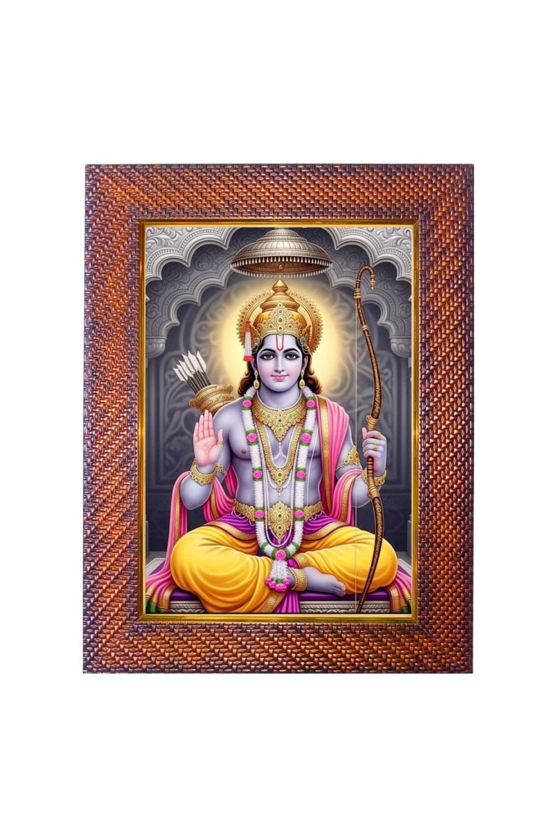 Lord Krishna Photo Frame Religious Wall & Table Decor Frame | Lord Krishna Spiritual Photo Frame For Home, Temple & Office | Decorative Hindu God & Goddess Frame (Pack Of 1) (F18057)