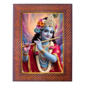 Lord Vishnu Photo Frame 15X19 Inch Religious Wall & Table Decor Frame | Lord Vishnu Spiritual Photo Frame For Home, Temple & Office | Decorative Hindu God & Goddess Frame (Pack Of 1) (F17988)