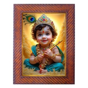Lord Shiva Photo Frame 21X25 Inch Religious Wall & Table Decor Frame | Lord Shiva Spiritual Photo Frame For Home, Temple & Office | Decorative Hindu God & Goddess Frame (Pack Of 1) (F17969)