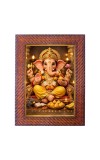 Lord Ganesha Photo Frame 19X23 Inch Religious Wall & Table Decor Frame | Lord Ganesha Spiritual Photo Frame For Home, Temple & Office | Decorative Hindu God & Goddess Frame (Pack Of 1) (F18053)