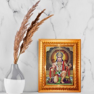 Maa Tara Golden Designer Photo Frame | 18x22 Inch Religious Wall Hanging Frame For Home, Office Decoration and Spiritual Gift Item (M2)