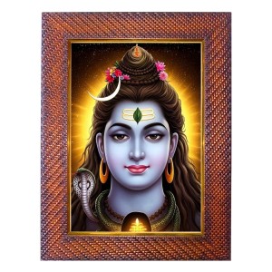 Lord Vishnu Photo Frame 17X21 Inch Religious Wall & Table Decor Frame | Lord Vishnu Spiritual Photo Frame For Home, Temple & Office | Decorative Hindu God & Goddess Frame (Pack Of 1) (F18000)