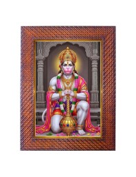 Lord Vishnu Photo Frame 19X23 Inch Religious Wall & Table Decor Frame | Lord Vishnu Spiritual Photo Frame For Home, Temple & Office | Decorative Hindu God & Goddess Frame (Pack Of 1) (F17998)