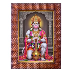 Lord Vishnu Photo Frame 15X19 Inch Religious Wall & Table Decor Frame | Lord Vishnu Spiritual Photo Frame For Home, Temple & Office | Decorative Hindu God & Goddess Frame (Pack Of 1) (F17998)